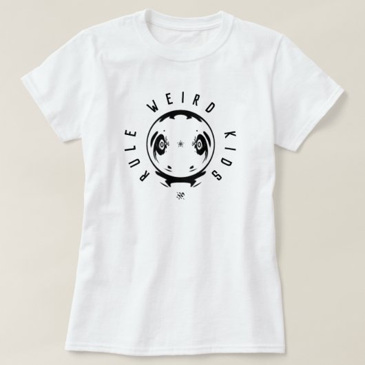 Weirdness motto (vreemde kinder regel) 1 t-shirt (Design voorkant)