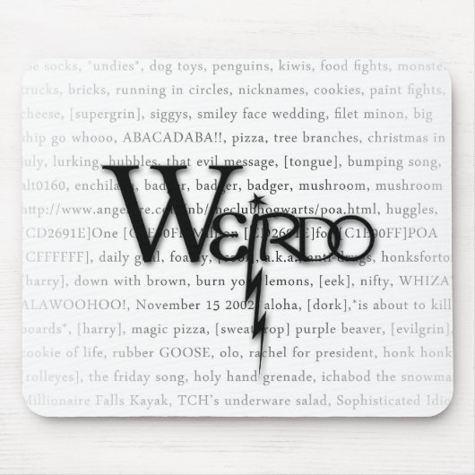 weirdo mousepad muismat (Voorkant)