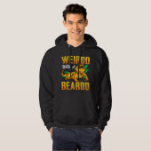 Weirdo With A Beardo Bearded Dragon Beardie Lover Hoodie (Voorkant volledig)