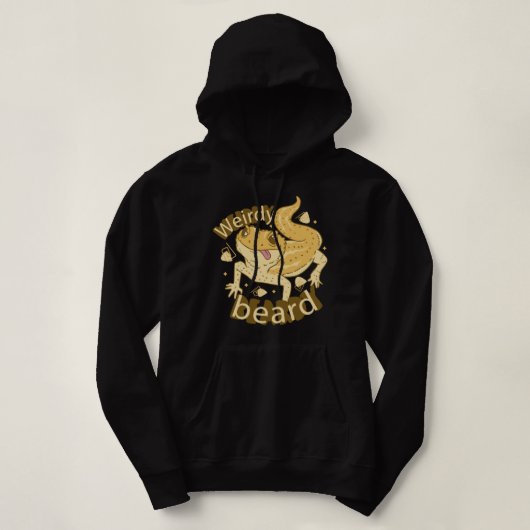 Weirdy Beardy Funny Bearded Dragon Hoodie (Design voorkant)