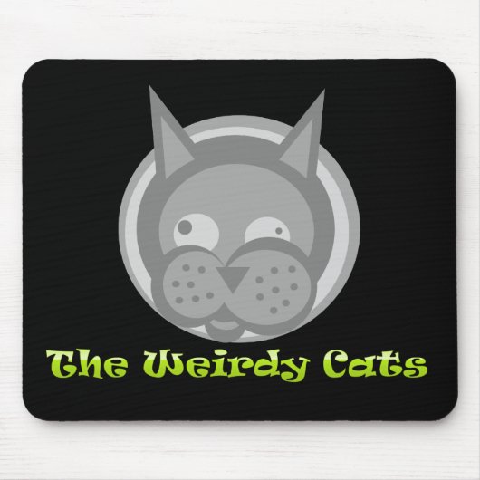 Weirdy Cats Mousepad Muismat (Voorkant)