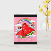 Weirore Aesthetic Kawaii Watermelon Eyes Winged Ey Kaart (Gele Bloem)