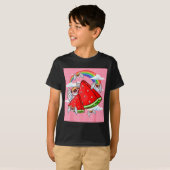 Weirore Aesthetic Kawaii Watermelon Eyes Winged Ey T-shirt (Voorkant volledig)