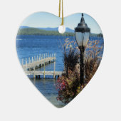 Weirs Beach Dock Keramisch Ornament (Rechts)