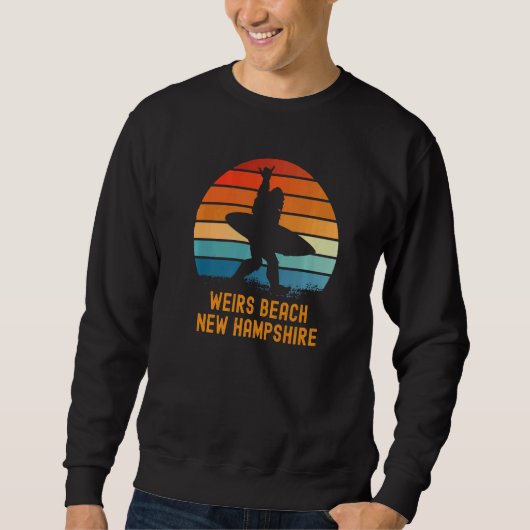 Weirs Beach New Hampshire Sasquatch Souvenir Trui (Voorkant)