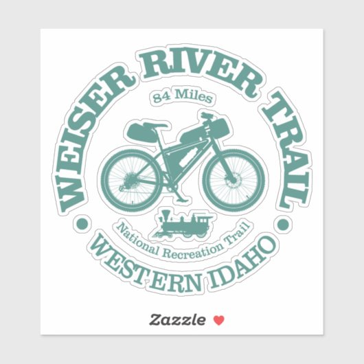 Weiser River Trail (fietsen) Sticker (Vel)