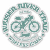 Weiser River Trail (fietsen) Sticker (Voorkant)