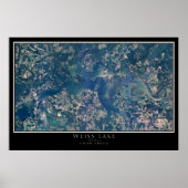 Weiss Lake Alabama Satellite Poster Map (Voorkant)