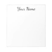 Weiß personalisiert notitieblok (Voorkant)