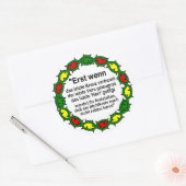 Weissagung der Cree Ronde Sticker (Envelop)