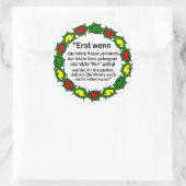 Weissagung der Cree Ronde Sticker (Tas)