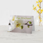 Weisse Orchidee • Glueckwunschkarte Hochzeit Kaart (Gele Bloem)