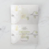 Weiße Orchidee · Hochzeits-Einladung Kaart (Binnen)