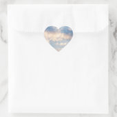 weiße Wolken vor blauem Himmel      Hart Sticker (Tas)