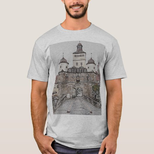 Weißenburg Historisches Stadttor Design T-shirt (Voorkant)