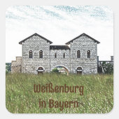 Weißenburg in Bayern  Vierkante Sticker (Voorkant)