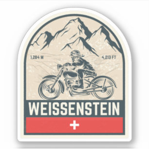 Weissenstein Jura Alpes Zwitserse Alpen motorfiets Sticker