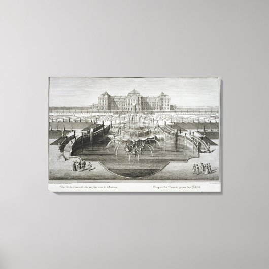 Weissenstein, uitzicht naar het kasteel vanaf de B Canvas Afdruk (Voorkant)