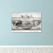 Weissenstein, uitzicht naar het kasteel vanaf de B Canvas Afdruk (Insitu (Houten vloer))