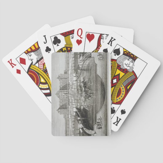 Weissenstein, uitzicht naar het kasteel vanaf de B Pokerkaarten (Achterkant)