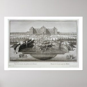 Weissenstein, uitzicht naar het kasteel vanaf de B Poster