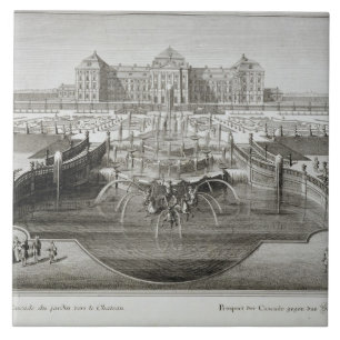 Weissenstein, uitzicht naar het kasteel vanaf de B Tegeltje