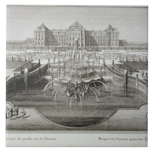 Weissenstein, uitzicht naar het kasteel vanaf de B Tegeltje (Voorkant)