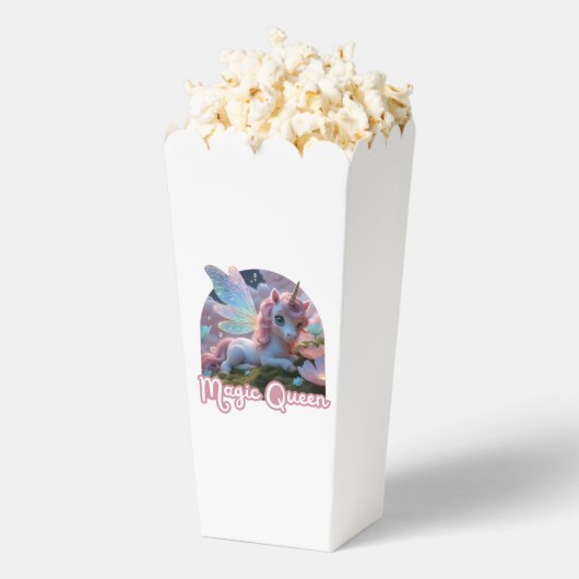 Weißes Einhorn mit Flügeln - Magic Queen Bedankdoosjes (Popped)