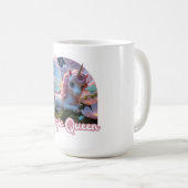 Weißes Einhorn mit Flügeln - Magic Queen Koffiemok (Voorkant rechts)