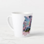 Weißes Einhorn mit Flügeln - Magic Queen Latte Mok (Linkerhoek)