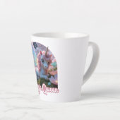 Weißes Einhorn mit Flügeln - Magic Queen Latte Mok (Rechterhoek)