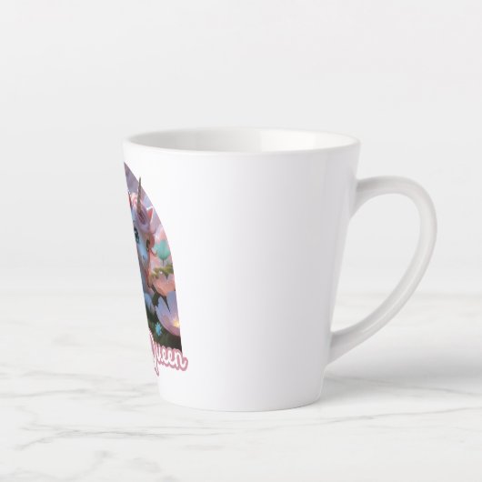 Weißes Einhorn mit Flügeln - Magic Queen Latte Mok (Rechts)