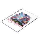 Weißes Einhorn mit Flügeln - Magic Queen Notitieboek (Linkerzijde)