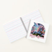 Weißes Einhorn mit Flügeln - Magic Queen Notitieboek (Binnen)