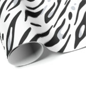 Weißes Tiger Streifen Druck Cadeaupapier (Rol Hoek)