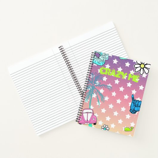 Wek me vsco over het meisje van de tiener notitieboek (Binnen)