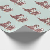 Weka Bird leest een boek Cadeaupapier (Hoek)