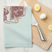 Weka Bird leest een boek Theedoek (Quarter Fold)