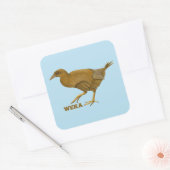 Weka N.Z. vogel Vierkante Sticker (Envelop)