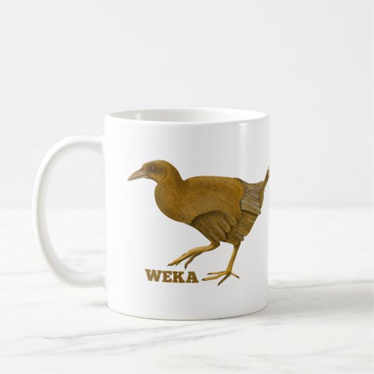 Weka Nieuw-Zeelandse vogel Koffiemok (Links)