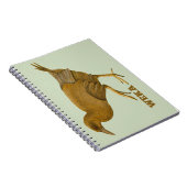 Weka Nieuw-Zeelandse vogel Notitieboek (Rechterzijde)