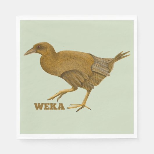 Weka Nieuw-Zeelandse vogel Servet (Voorkant)