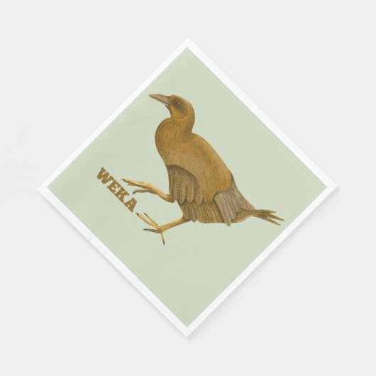 Weka Nieuw-Zeelandse vogel Servet (Hoek)