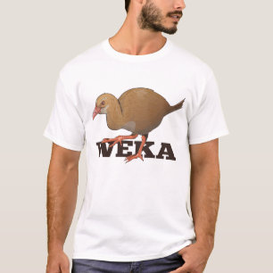 Weka Nieuw-Zeelandse vogel T-shirt
