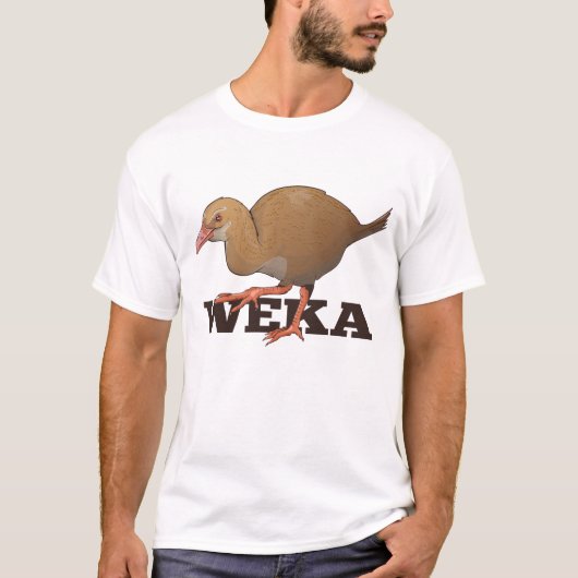 Weka Nieuw-Zeelandse vogel T-shirt (Voorkant)