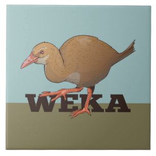 Weka Nieuw-Zeelandse vogel Tegeltje
