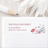 Wekbloemen, etiket met terugzendadres (Insitu)