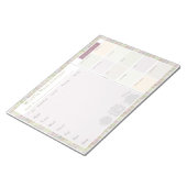 Wekelijks bord Klein vierkant Notitieblok (Schuin)