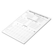 Wekelijks budget voor uitgaven en verantwoording notitieblok (Schuin)