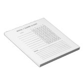 Wekelijks Chore Chart Notitieblok (Schuin)